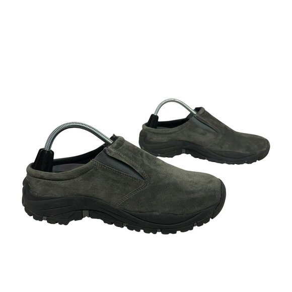 Bass Mens Spiral II Suede Slip-On Shoes 11M Gray Leather Upper Durable Outdoor S - Picture 1 of 9